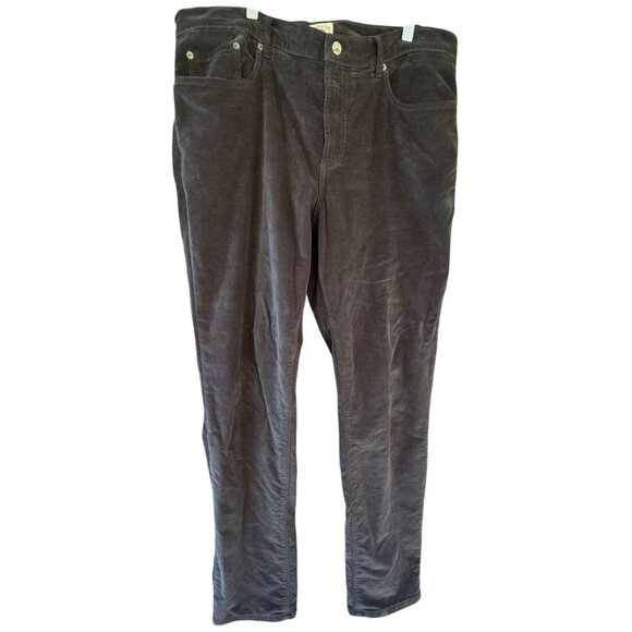 FAHERTY MENS 35 X 32 CORDUROY PANTS RUGGED GREY ORGANIC COTTON STRETCH 5 POCKET - Picture 6 of 7